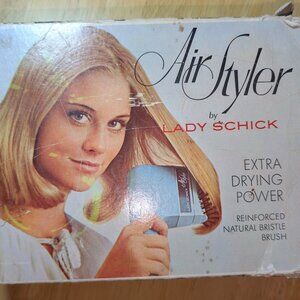 Vintage 1970's Lady's Schick Electrical Sears Mist Air Styler  - Hair Dryer